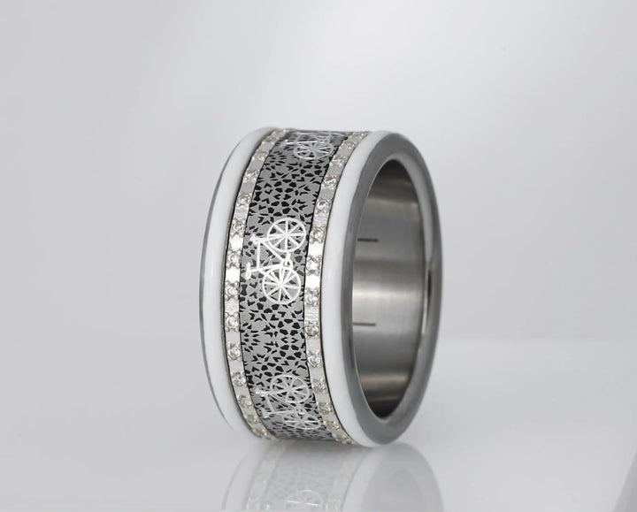 🚲Innenring (Addon oder 2/3 Addon ) "Orbe im Lauf" aus Aluminium für den auswechselbaren mood Ringe 🚲