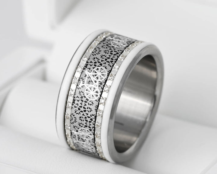 🚲Innenring (Addon oder 2/3 Addon ) "Orbe im Lauf" aus Aluminium für den auswechselbaren mood Ringe 🚲