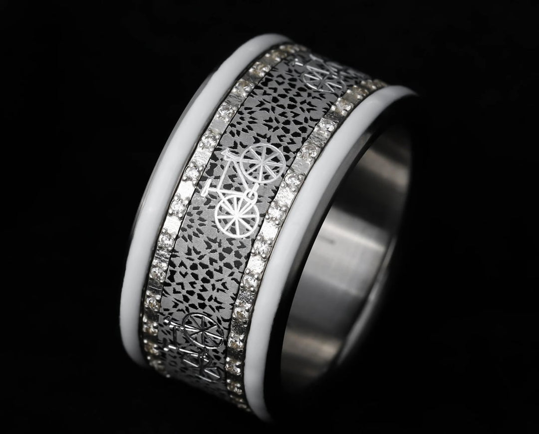 🚲Innenring (Addon oder 2/3 Addon ) "Orbe im Lauf" aus Aluminium für den auswechselbaren mood Ringe 🚲