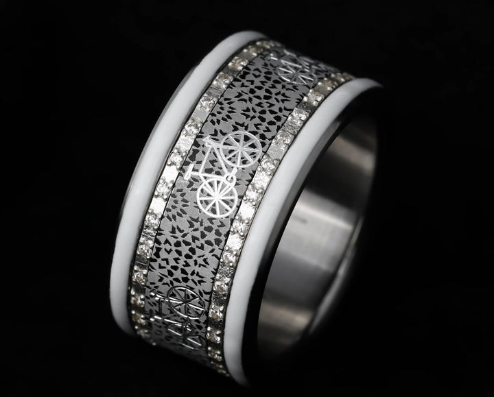 🚲Innenring (Addon oder 2/3 Addon ) "Orbe im Lauf" aus Aluminium für den auswechselbaren mood Ringe 🚲