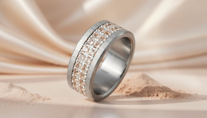 LUMINA Kabrico orange - interchangeable inner ring in 925 silver for mood ring