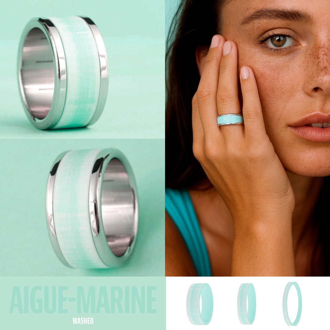 Addon washed "AIGUE-MARINE"