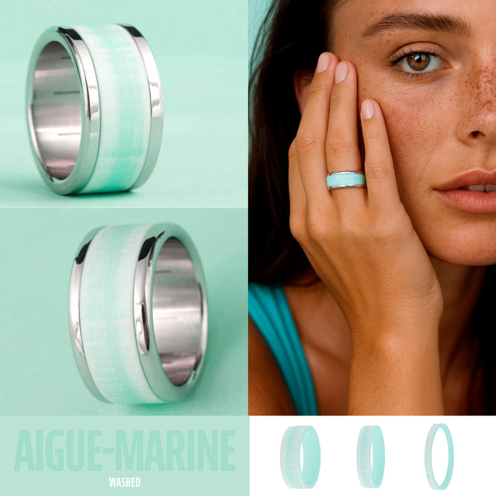 Addon washed "AIGUE-MARINE"