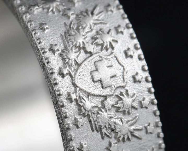 anneau en argent 925 suisse helvetia drapeau suisse