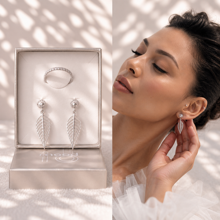 Set „Aura Flüstern“ (Ohrschmuck und 1 Innenring)