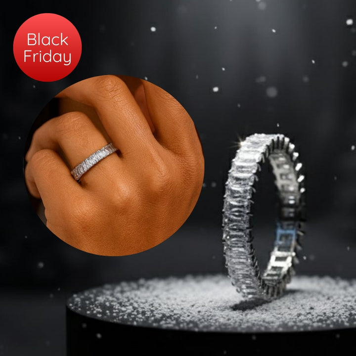 💍 Anneau (addon deux tiers) "Auraline" en argent 925 serti de zircons