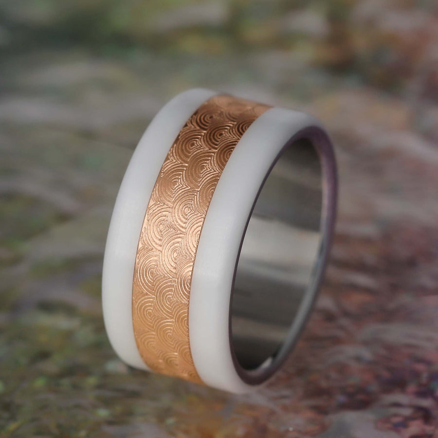 bague-mood-interchangeable-anneau-2/3-acier-rose