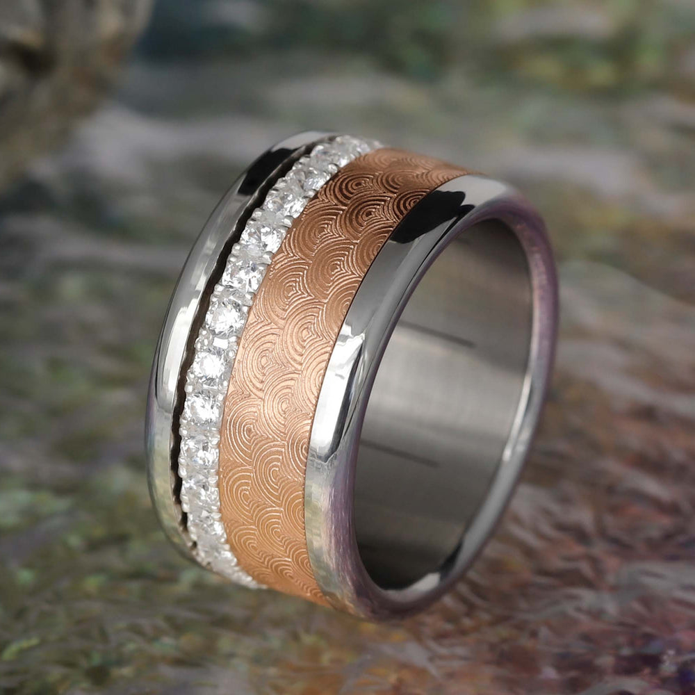 bague-mood-interchangeable-anneau-2/3-acier-rose