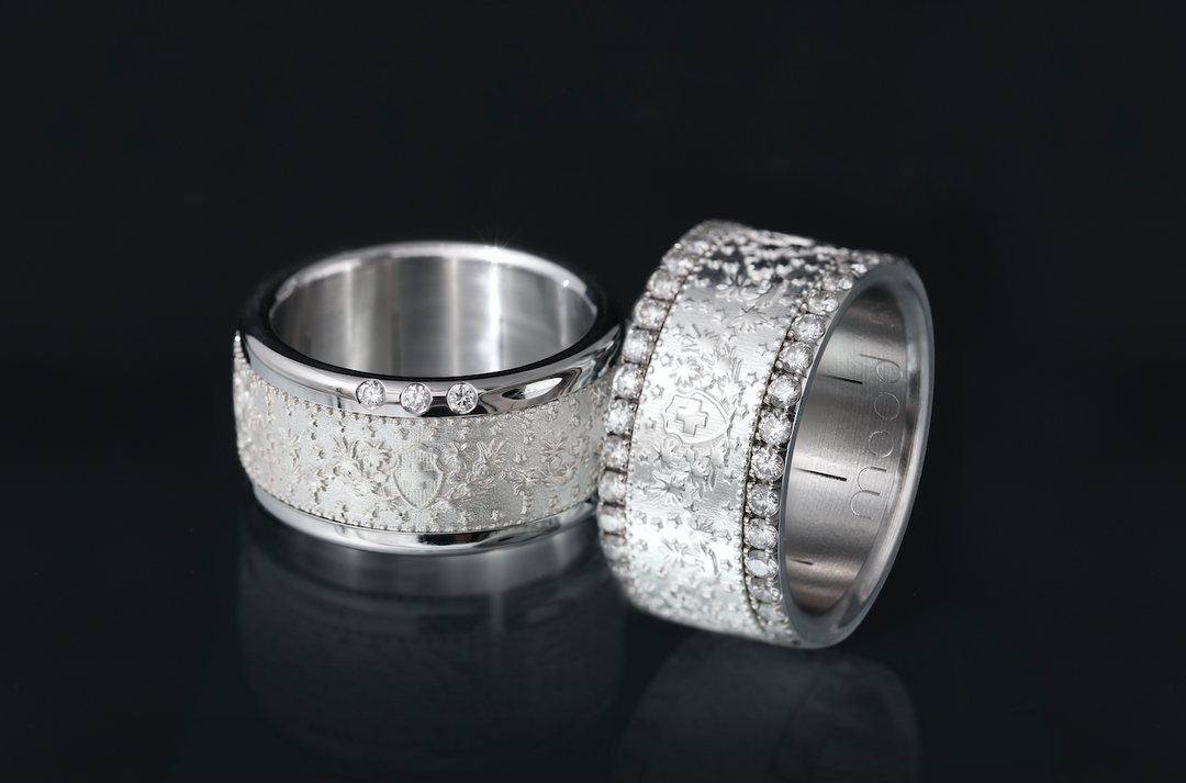 bague argent mood piece de monnaie suisse helvetia