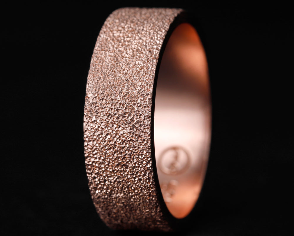 bague mood en argent 925 couleur or rose neige eternelle anneau pour bague mood interchangeable sur fond noir