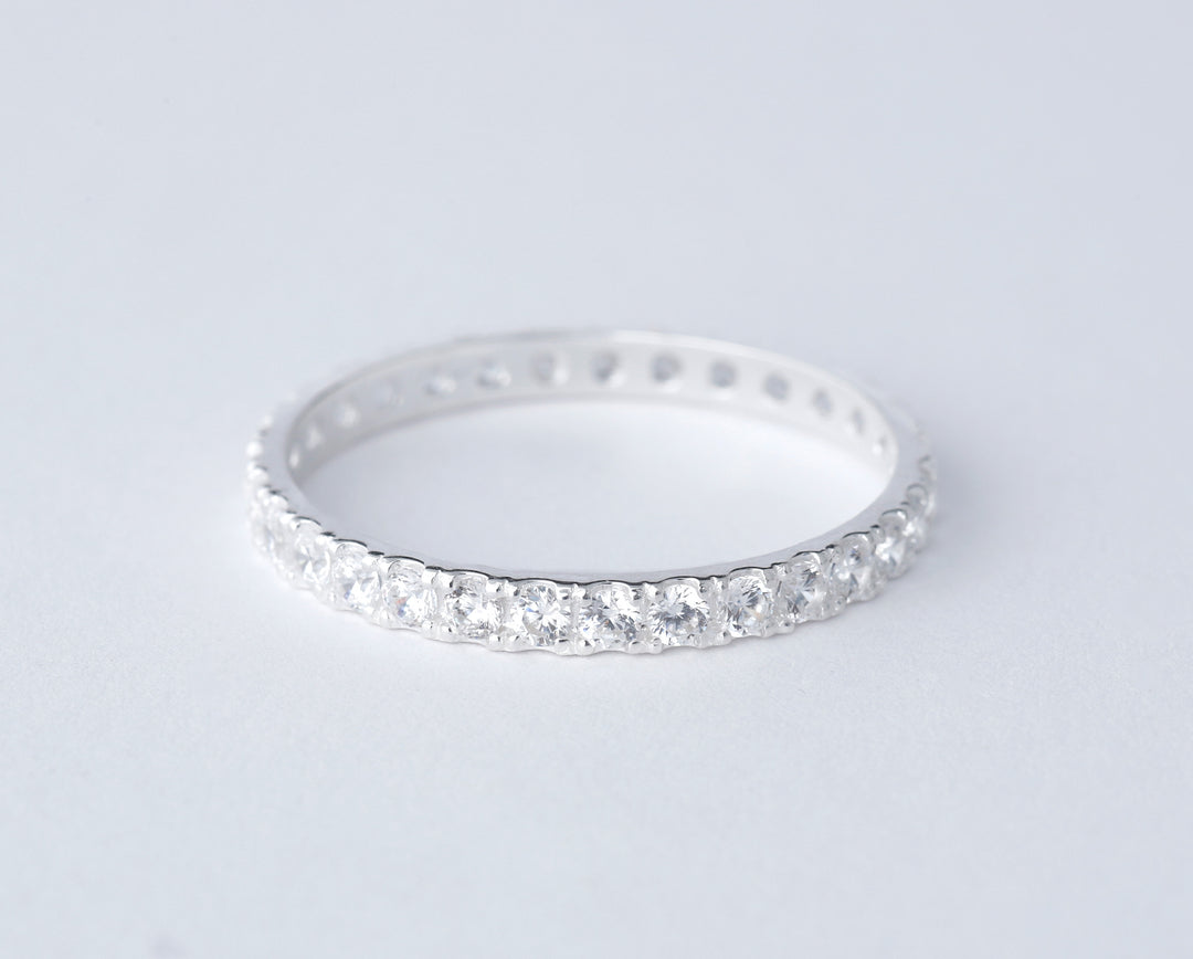 bague mood en argent avec diamant zircon aura authentique 10