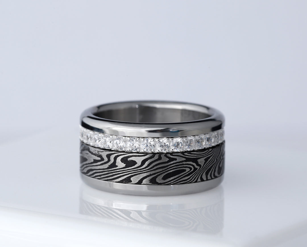 bague mood en argent avec diamant zircon aura authentique 8