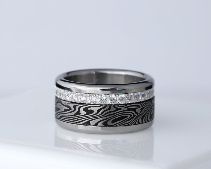 bague mood en argent avec diamant zircon aura authentique 8