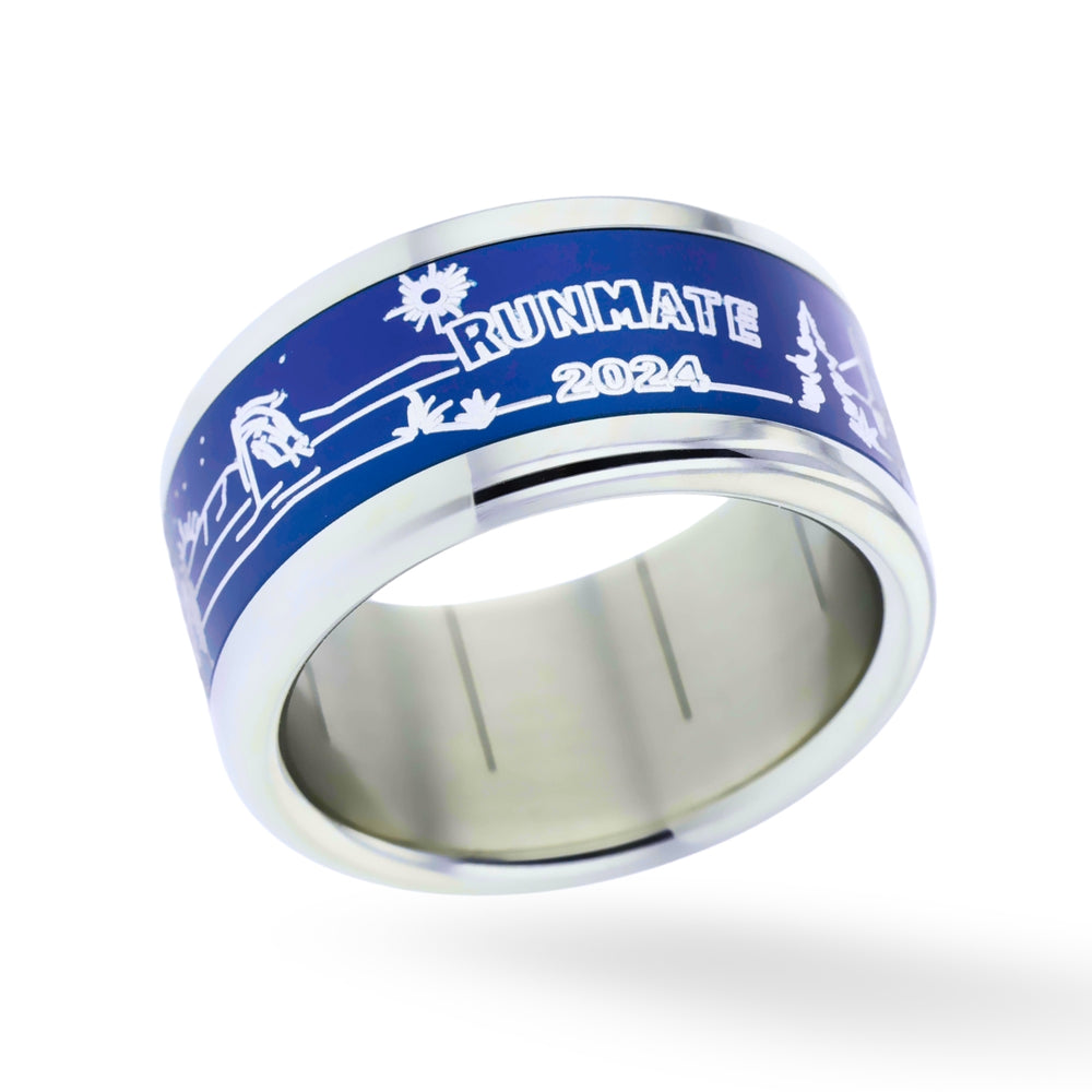 bague mood interchangeable avec logo runmate couleur à choix