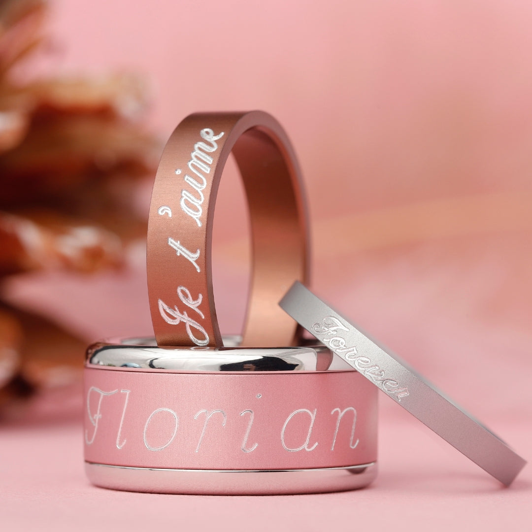 bague personnalisée gravure texte perso mood bijou