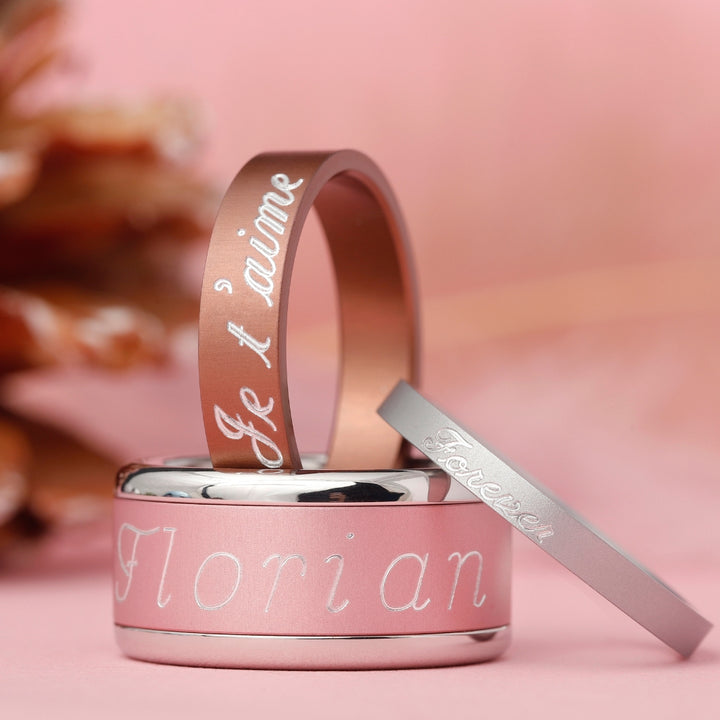 bague personnalisée gravure texte perso mood bijou