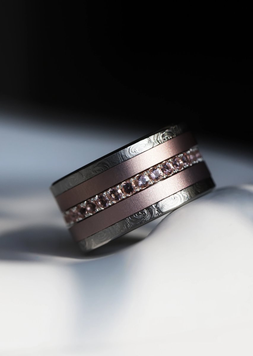 Small „Full Digit“ eckige Fassung aus Edelstahl mit personalisierter Gravur deines Fingerabdrucks (11mm)