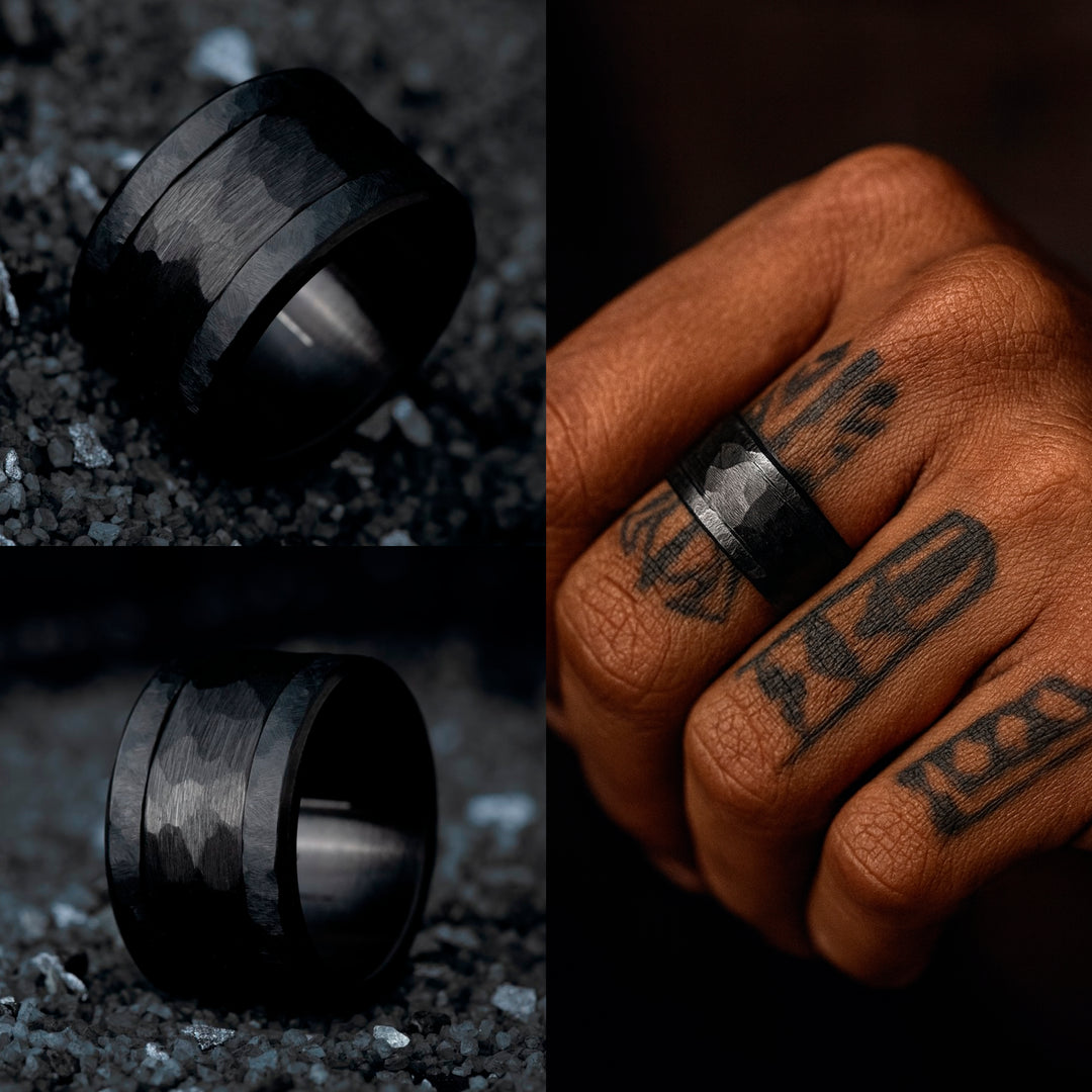 mood ring "Black Hammer 2" in steel