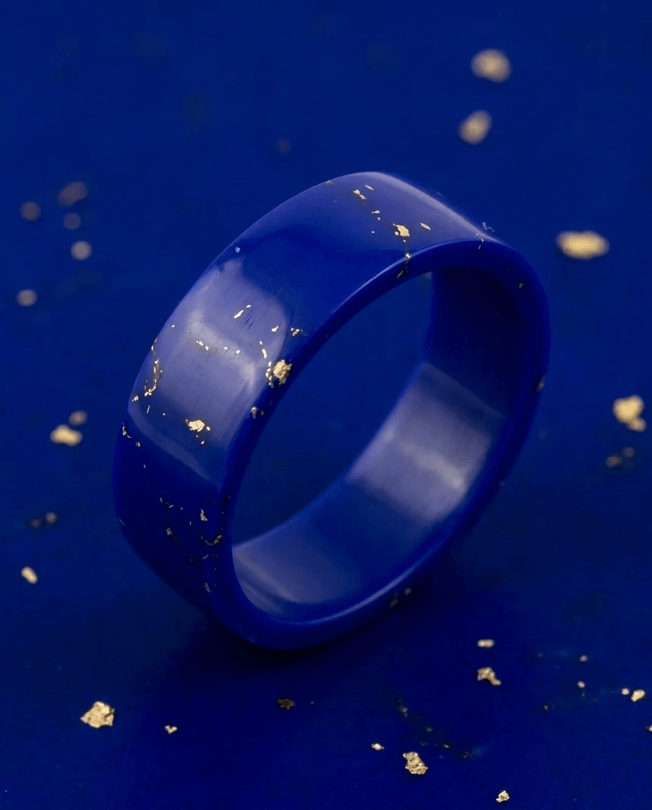 💙 Bleu des Dieux — anneau (addon) taillé dans le lapis-lazuli