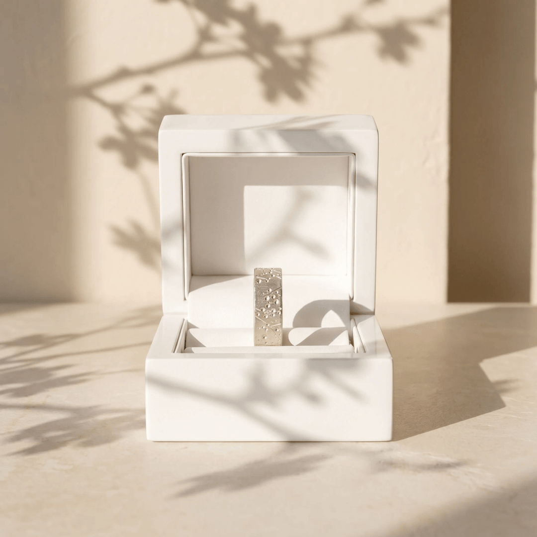 Anneau (addon) "Blossom " en argent froissé pour bague mood interchangeable