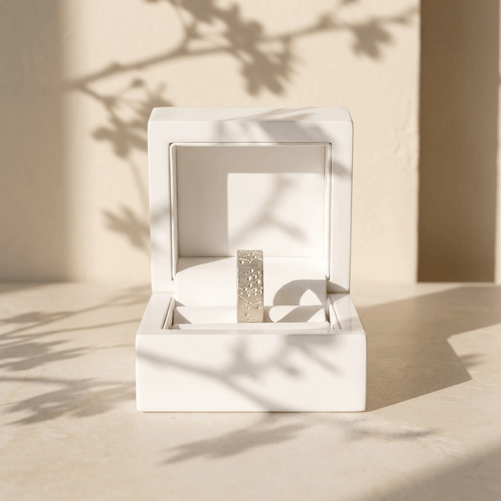 Anneau (addon) "Blossom " en argent froissé pour bague mood interchangeable