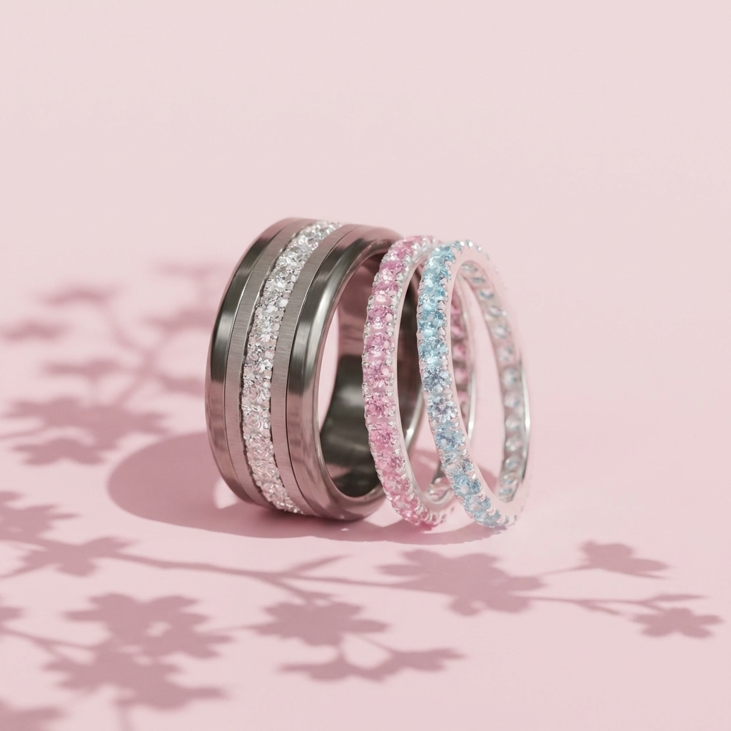 Bague "Rosée de Printemps" – Argent 925 & Zircons Interchangeable