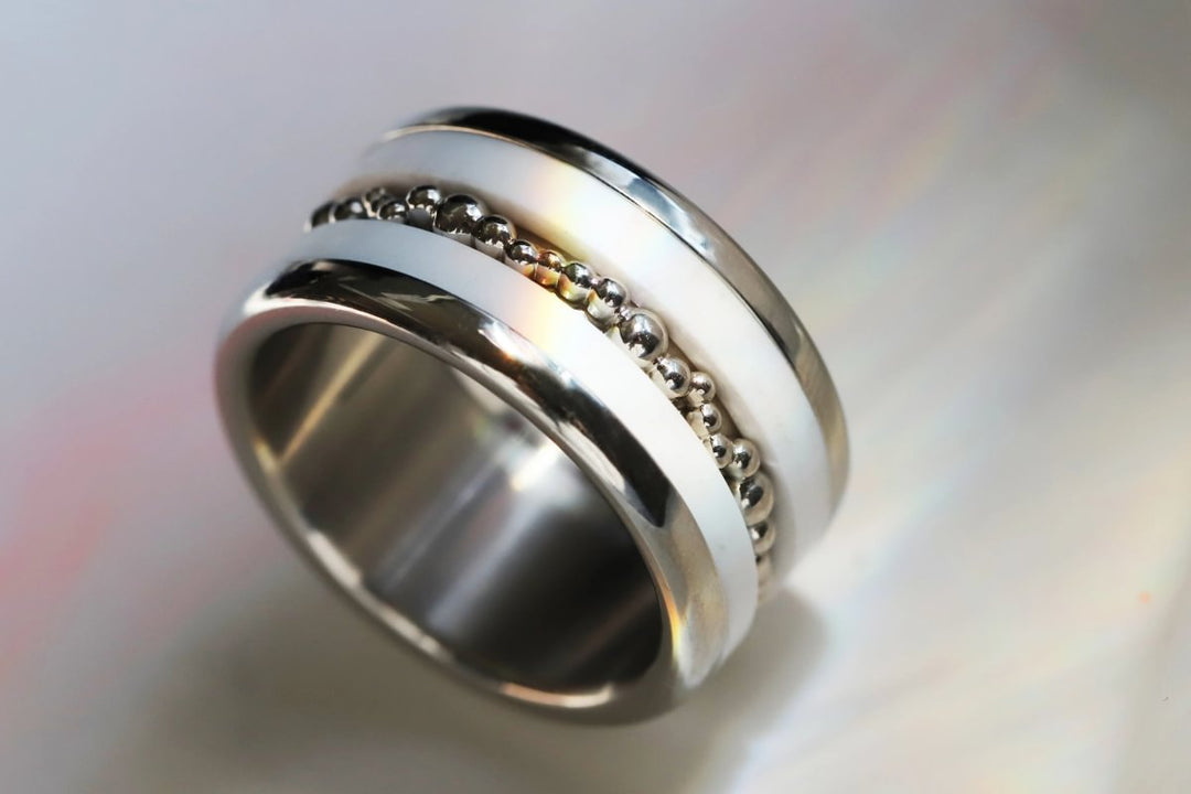 Anneau (medium) "Bulla Bubba" en argent poli pour bague mood interchangeable
