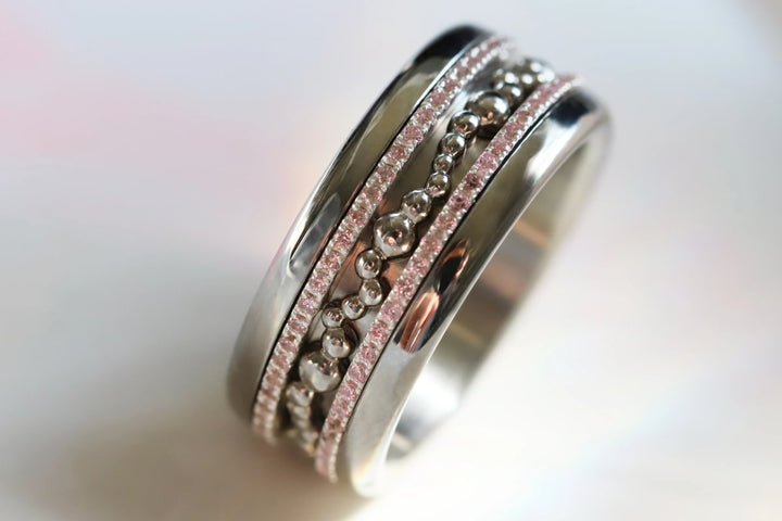 Anneau (medium) "Bulla Bubba" en argent poli pour bague mood interchangeable