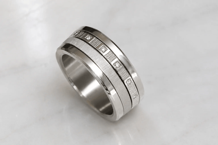 Medium argent serti Impulsion – Carré d'argent