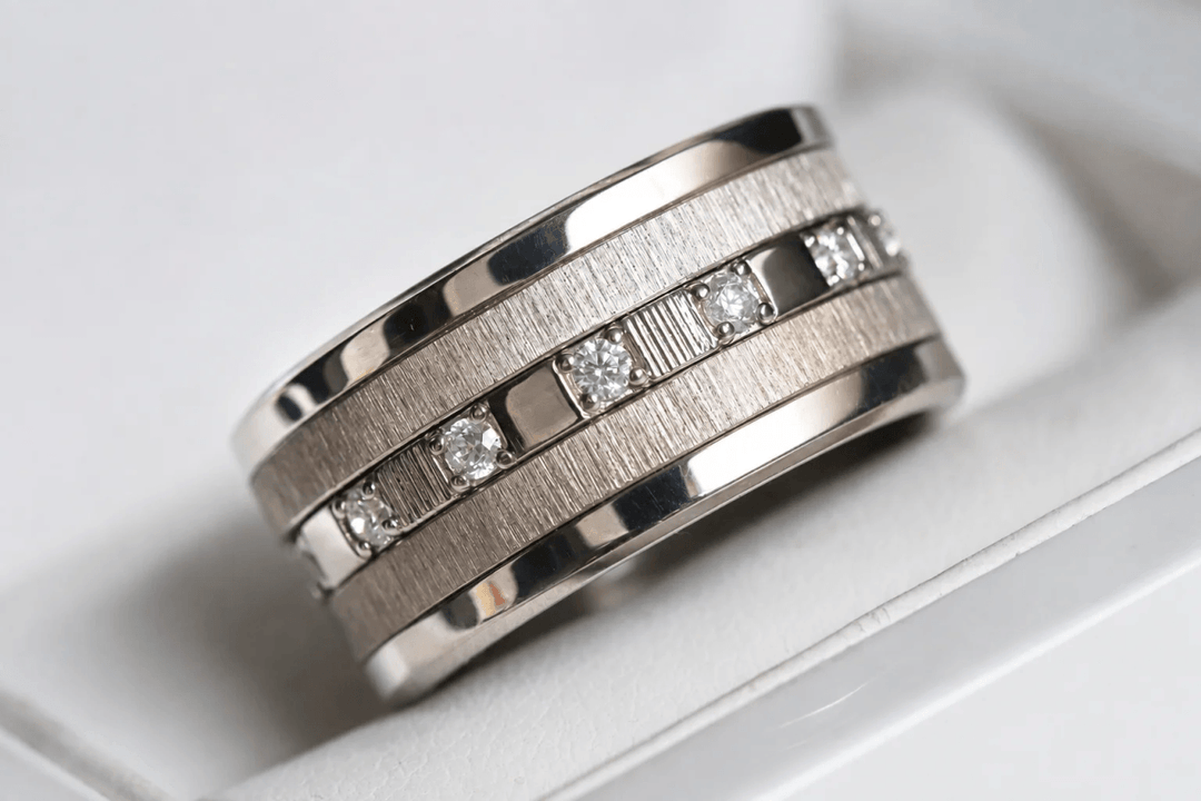 Medium argent serti Harmonie – Carré d'argent