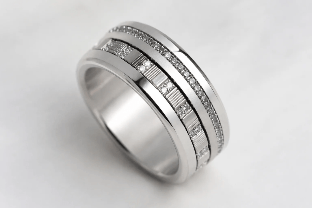 Medium argent serti Origine – Carré d'argent