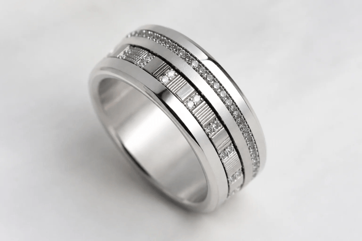 Medium argent serti Origine – Carré d'argent