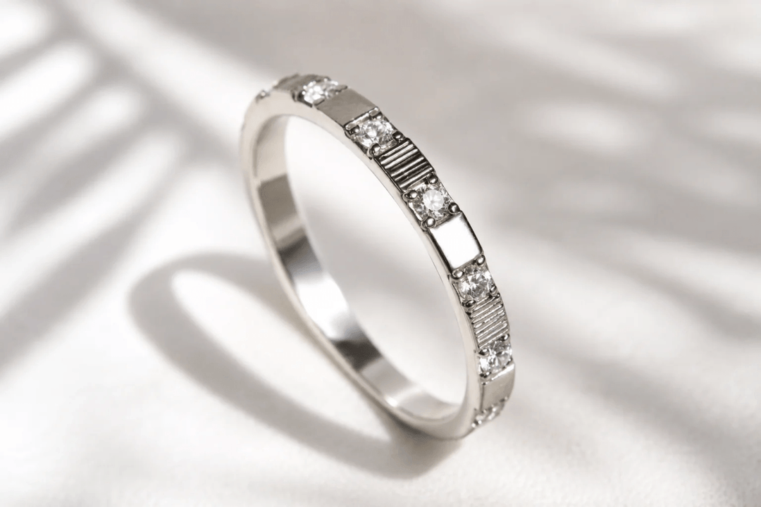 Medium argent serti Harmonie – Carré d'argent