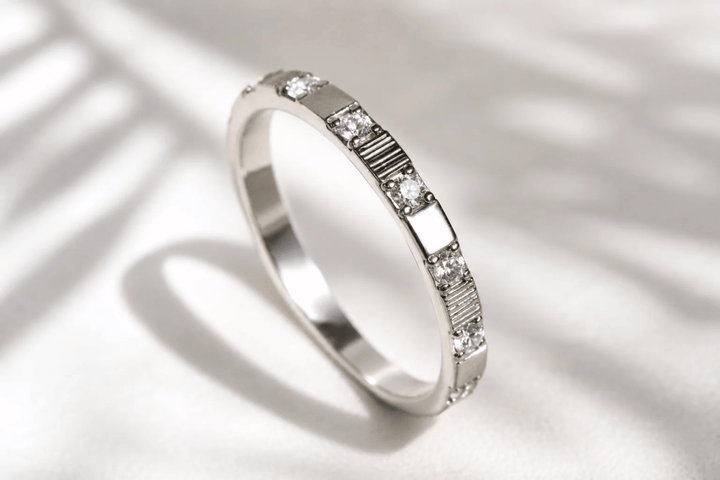 Medium argent serti Harmonie – Carré d'argent