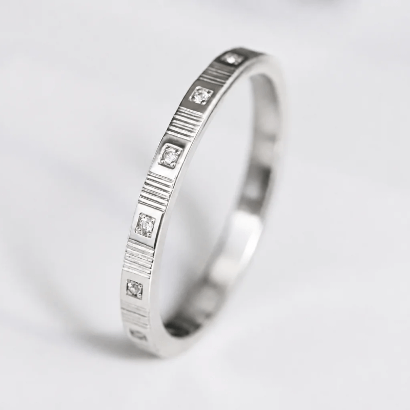 Medium argent serti Impulsion – Carré d'argent