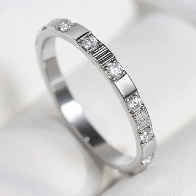 Medium argent serti Harmonie – Carré d'argent