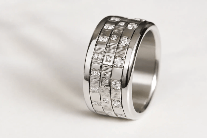 Medium argent serti Origine – Carré d'argent