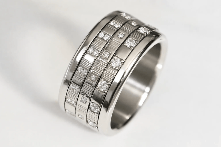 Medium argent serti Impulsion – Carré d'argent