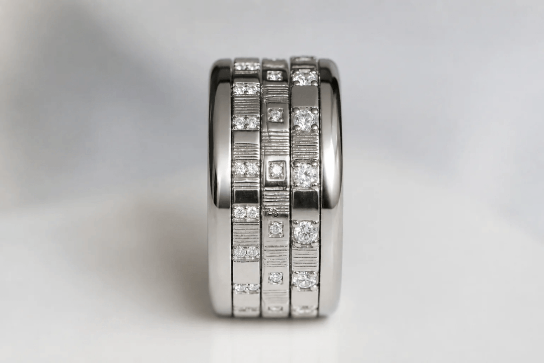 Medium argent serti Origine – Carré d'argent