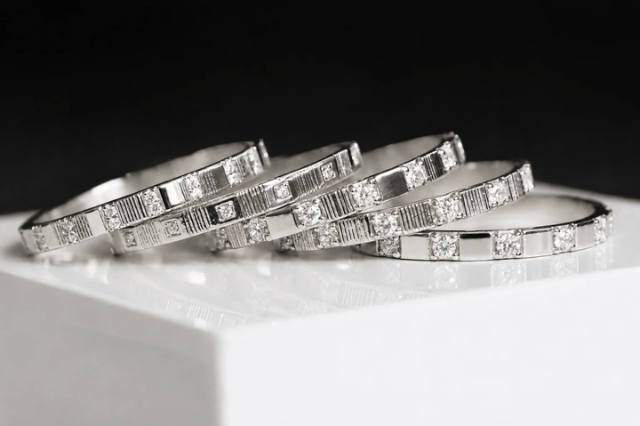 Medium argent serti Harmonie – Carré d'argent
