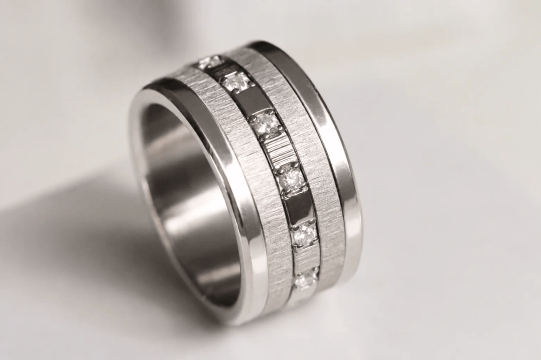 Medium argent serti Harmonie – Carré d'argent