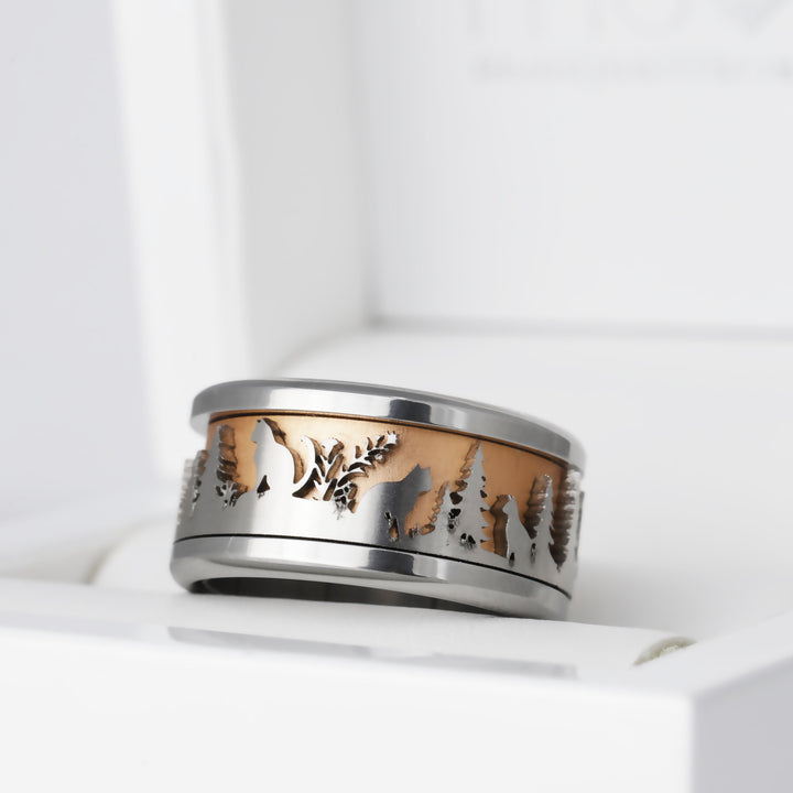 Anneau (addon) en acier découpé, motifs suisses les chats 🐾🏔️