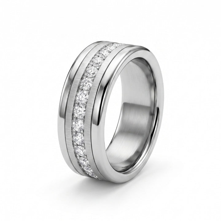 Bague mood "Chromaline" avec anneaux interchangeables - Set complet