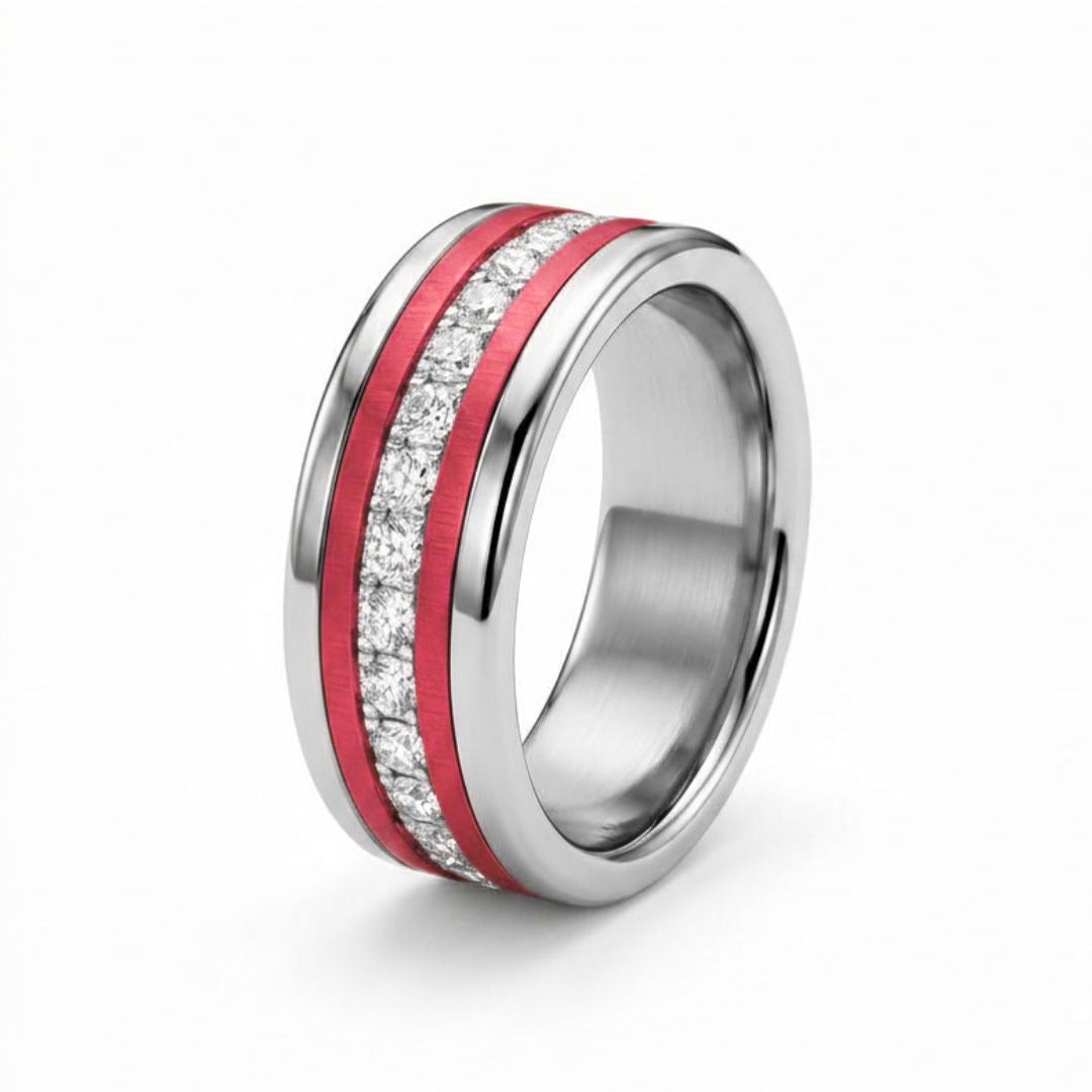 Bague mood "Chromaline" avec anneaux interchangeables - Set complet