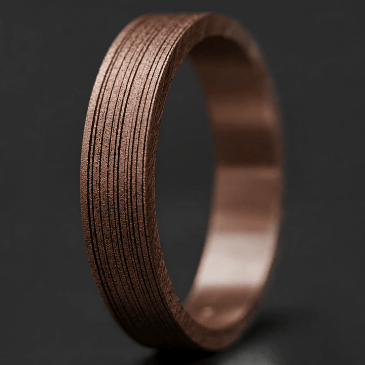 Anneau (deux tiers) "🥥Coco - Velours" en argent velours pour bague mood interchangeable