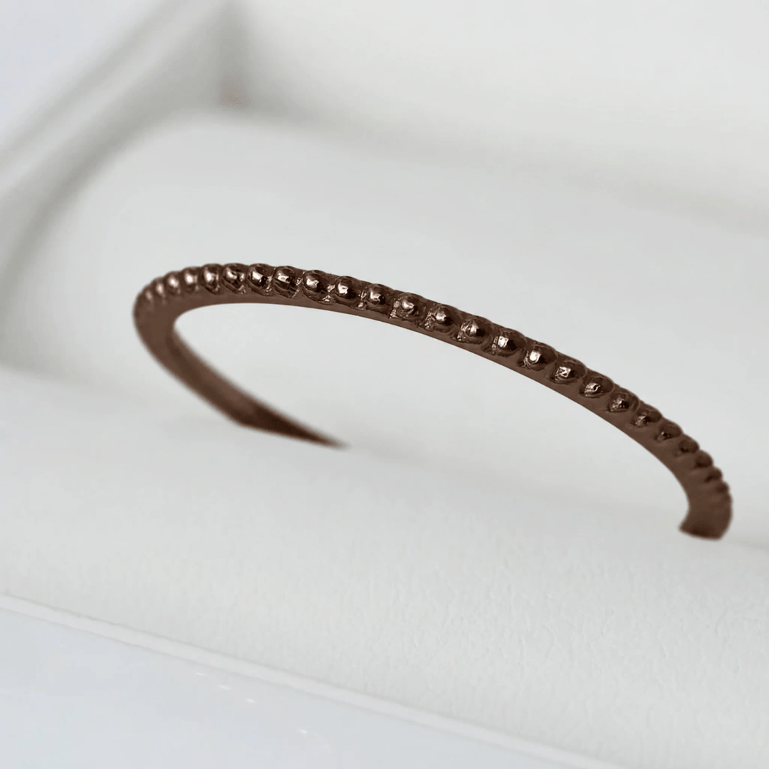 Anneau (2 minis) "🥥Coco - Oasis" en argent poli pour bague mood interchangeable