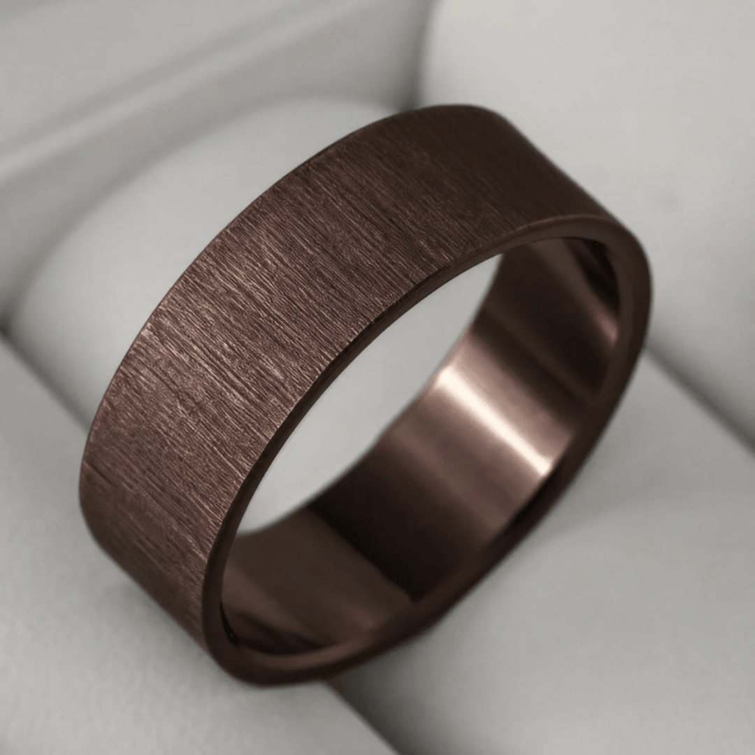 Anneau (addon) "🥥Coco - Froissé" en argent froissé pour bague mood interchangeable