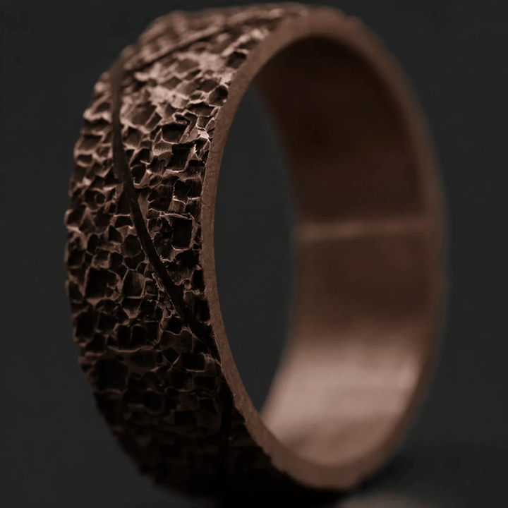 Anneau (addon) "🥥Coco - Rock" en acier rock pour bague mood interchangeable