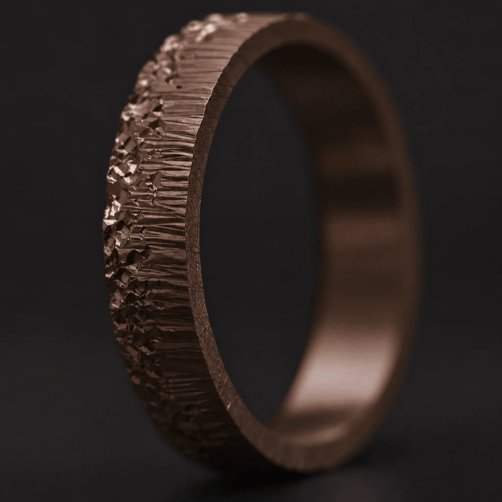 Anneau (deux tiers) "🥥Coco - Sparkling Water" en argent rock pour bague mood interchangeable