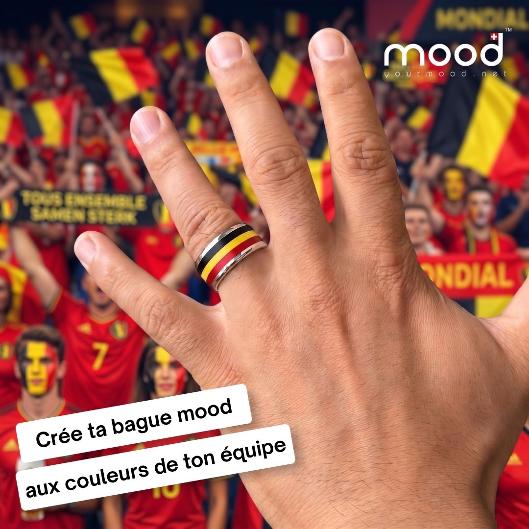 Bague interchangeable mood – Crée le drapeau de ton équipe de football préférée — Mood Collection (vue 2)
